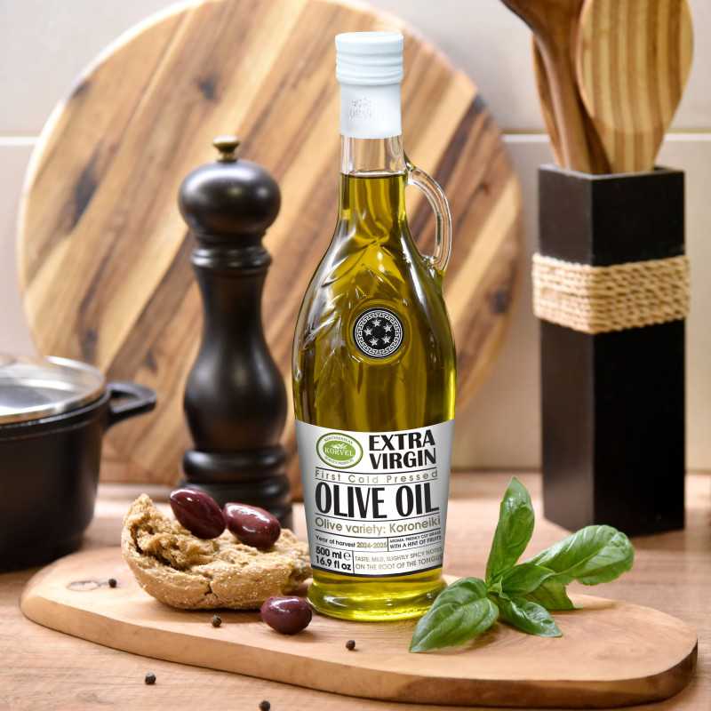 KORVEL Premium Εξαιρετικό Παρθένο Ελαιόλαδο – Αμφορέας 500 ml