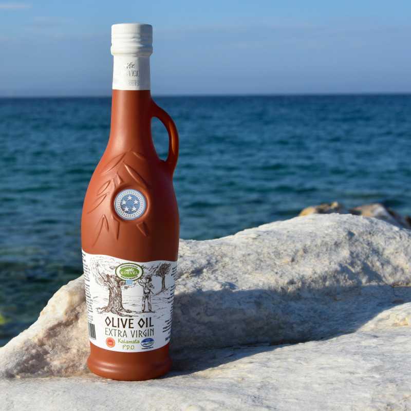 KORVEL Premium PDO Kalamata EVOO – 250ml Amphora