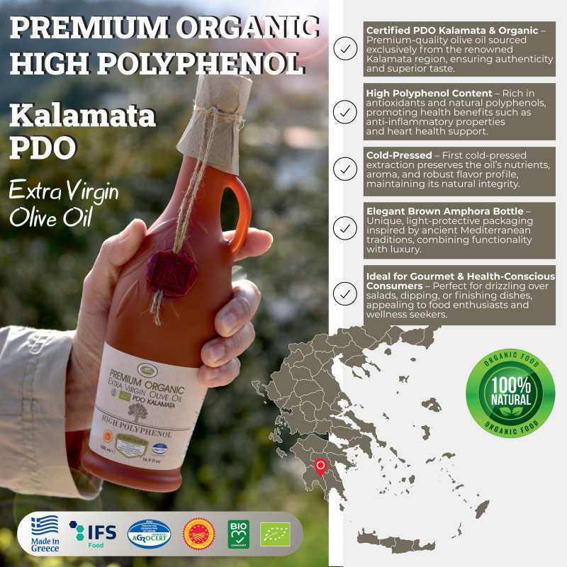 ΚΟΡΒΕΛ Premium Πολυφαινολικό Ελαιόλαδο – Πηλός 500 ml