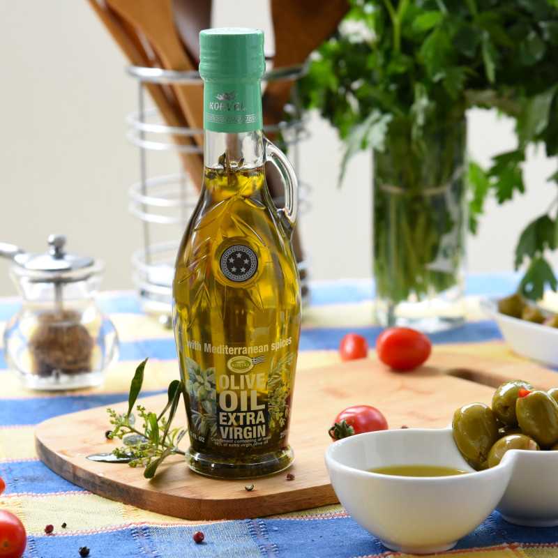 ΚΟΡΒΕΛ Ελαιόλαδο με Μεσογειακά Βότανα – Αμφορέας 250 ml