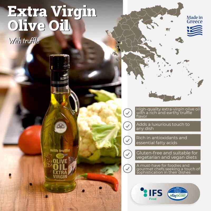 ΚΟΡΒΕΛ Ελαιόλαδο με Τρούφα – Αμφορέας 250 ml