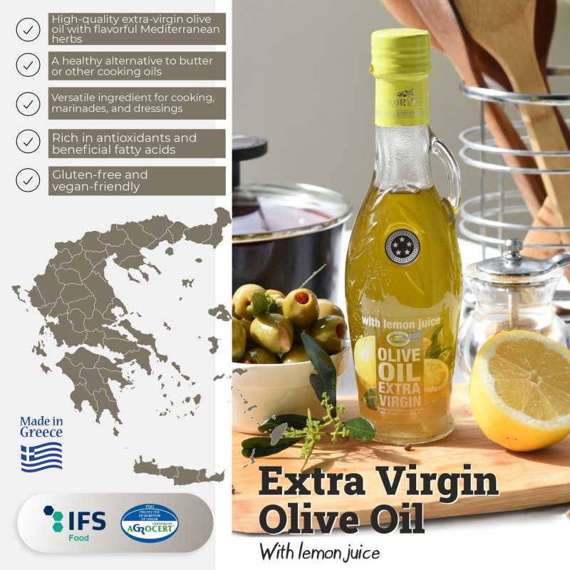 ΚΟΡΒΕΛ Ελαιόλαδο με Χυμό Λεμονιού – Αμφορέας 250 ml