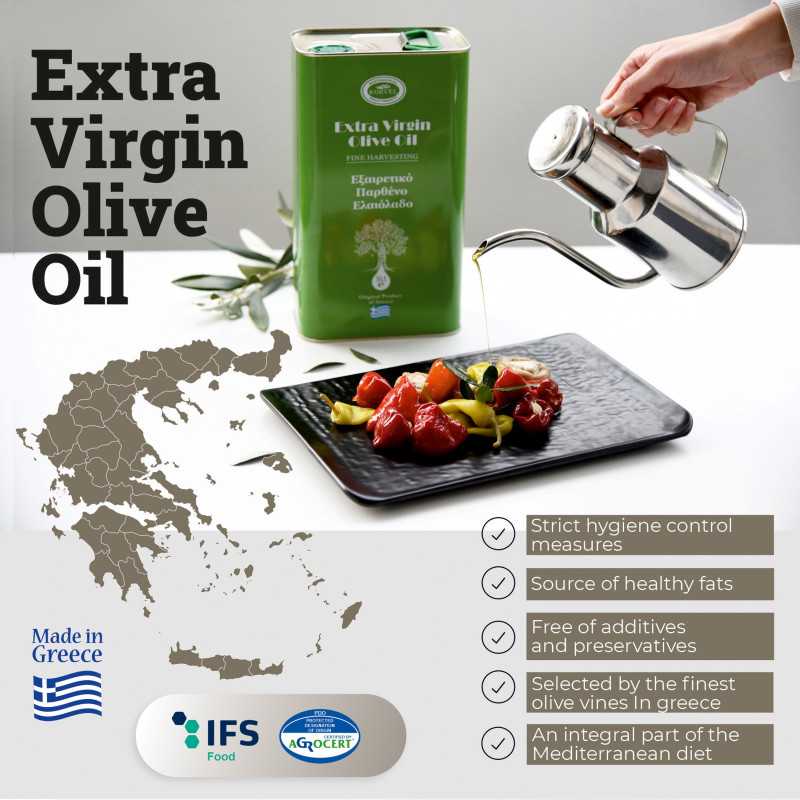 ΚΟΡΒΕΛ Εξαιρετικό Παρθένο Ελαιόλαδο – Μεταλλικό Δοχείο 3L