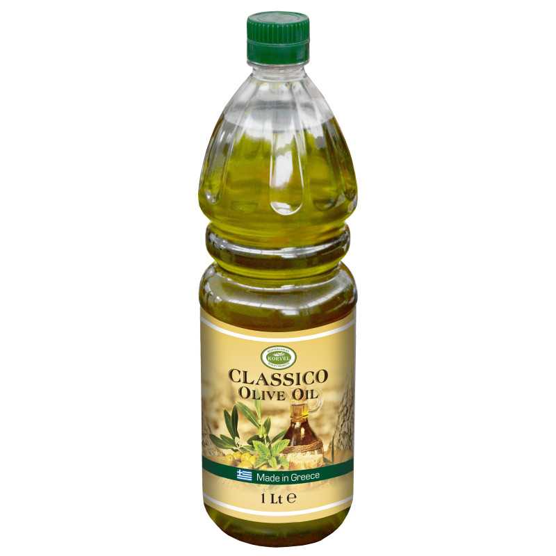 KORVEL Classic Olive Oil – 1L Plastic Bottle