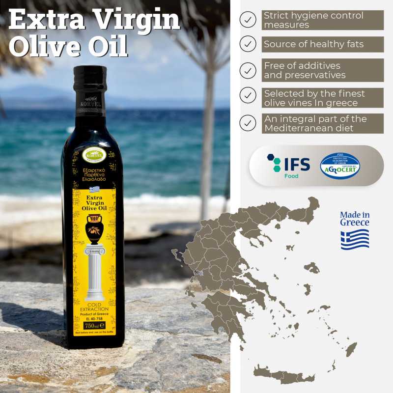 Εξαιρετικό Παρθένο Ελαιόλαδο ΚΟΡΒΕΛ Marasca 750 ml