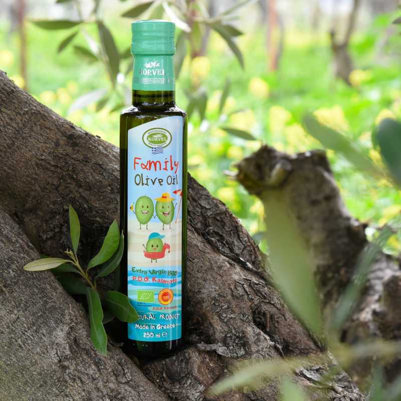 Βιολογικό ΠΟΠ Καλαμάτας KORVEL – Dorica 250 ml