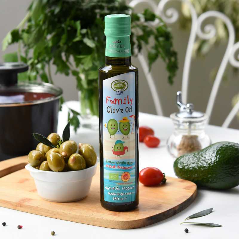 Βιολογικό ΠΟΠ Καλαμάτας KORVEL – Dorica 250 ml