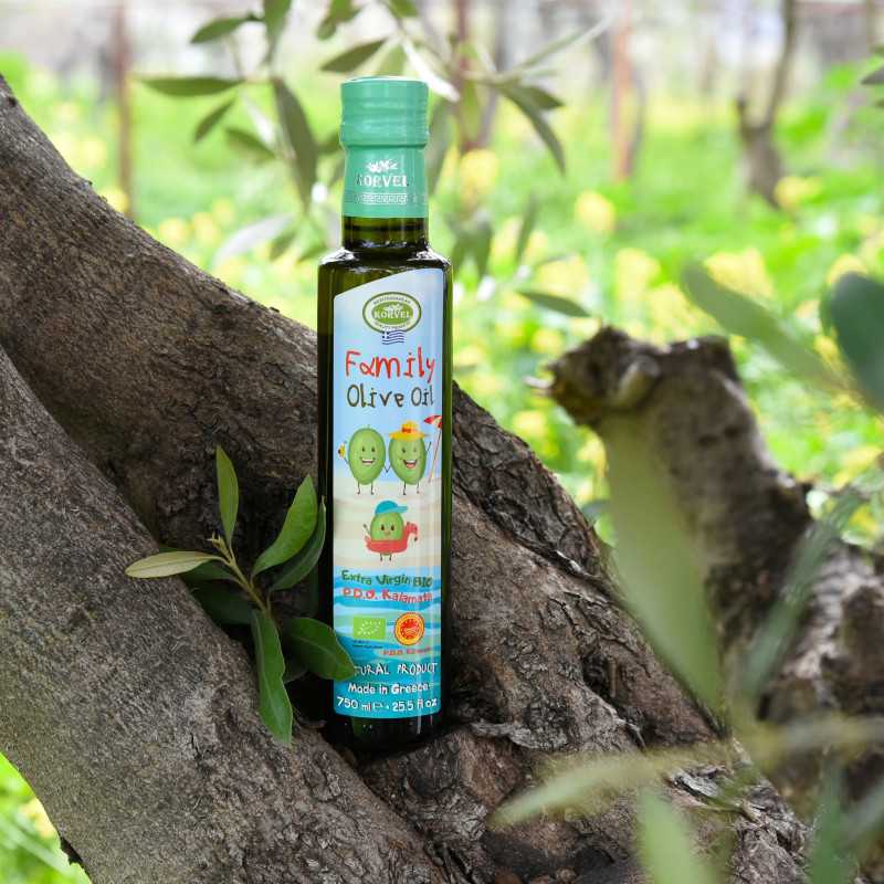 Βιολογικό ΠΟΠ Καλαμάτας KORVEL – Dorica 750 ml